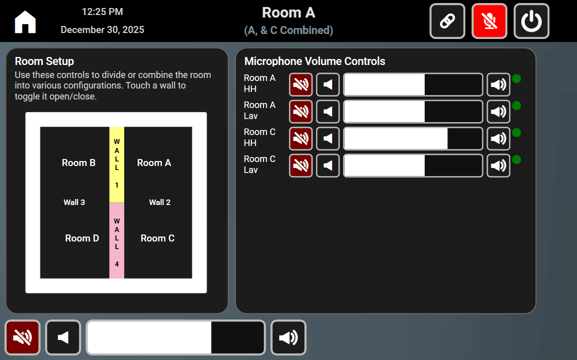 The Bureau of Engraving and Printing - Four-Way Divisible Auditorium & Conference Room touch panel interface, image 4